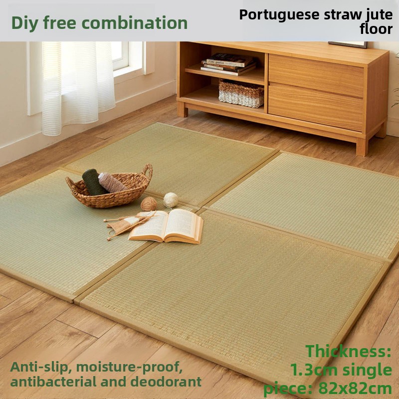 Mattress Pad Topper - Natural Rush Jute Tatami Mat Japanese