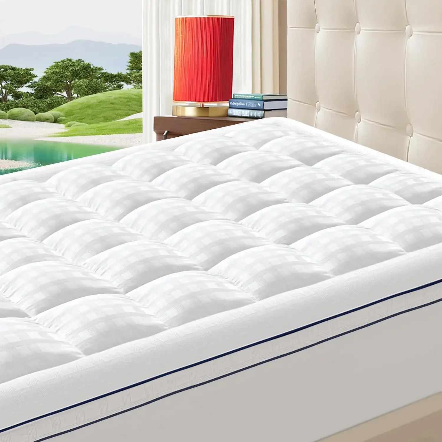 Mattress Pad Topper - BestsellerMattress Topper for Back Pain Relief,