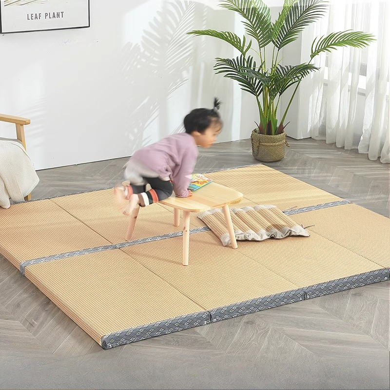 Mattress Pad Topper - Foldable Tatami Mat Children's Coconut Palm