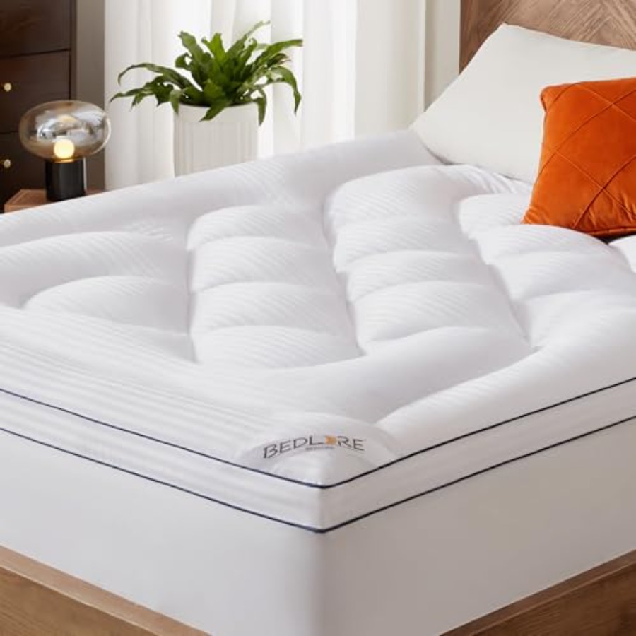 Mattress Pad Topper - Mattress Topper, Thick Pillow Top Bed