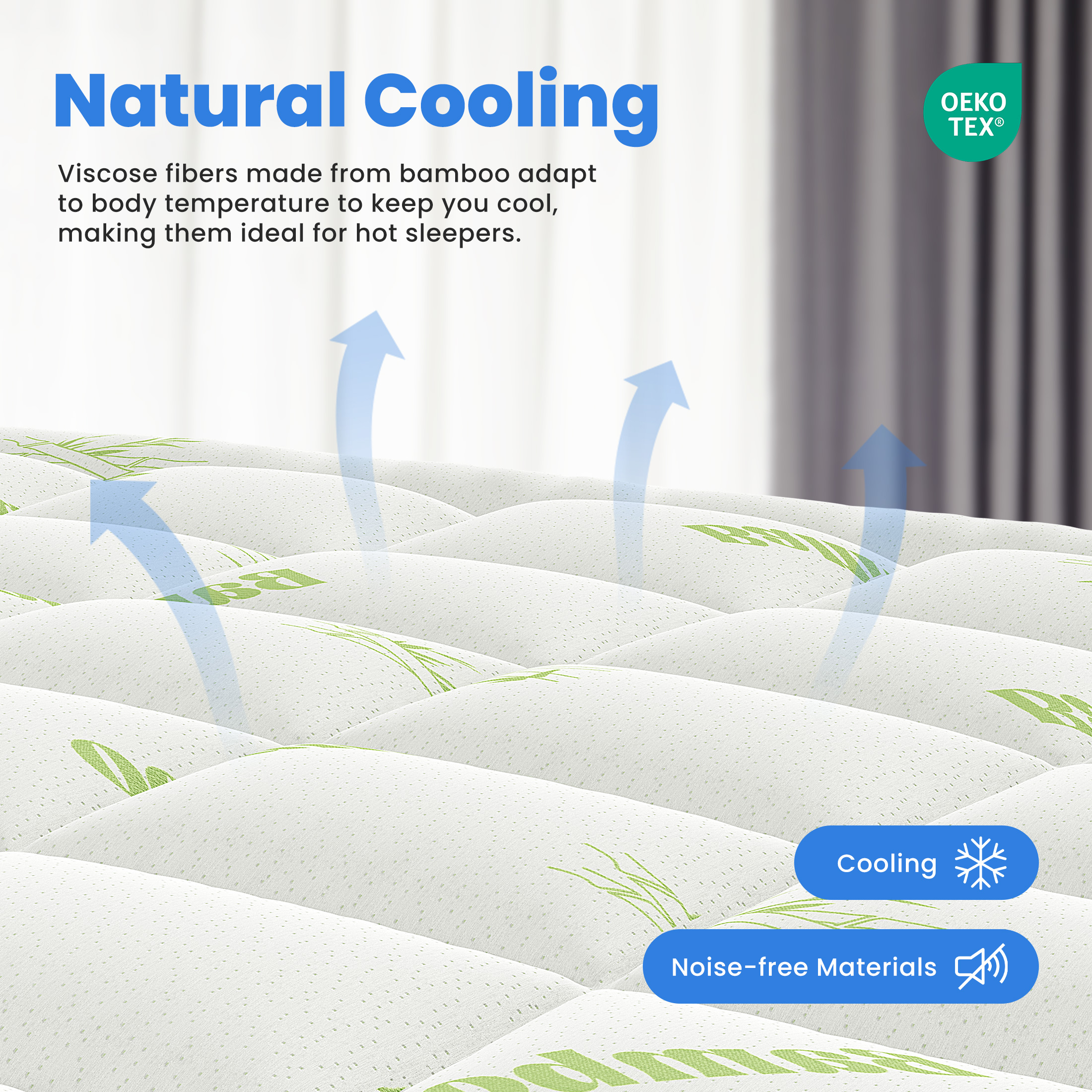 MCQ 400g Bamboo Viscose Derive - đánh giá và giá Mattress Pad Topper