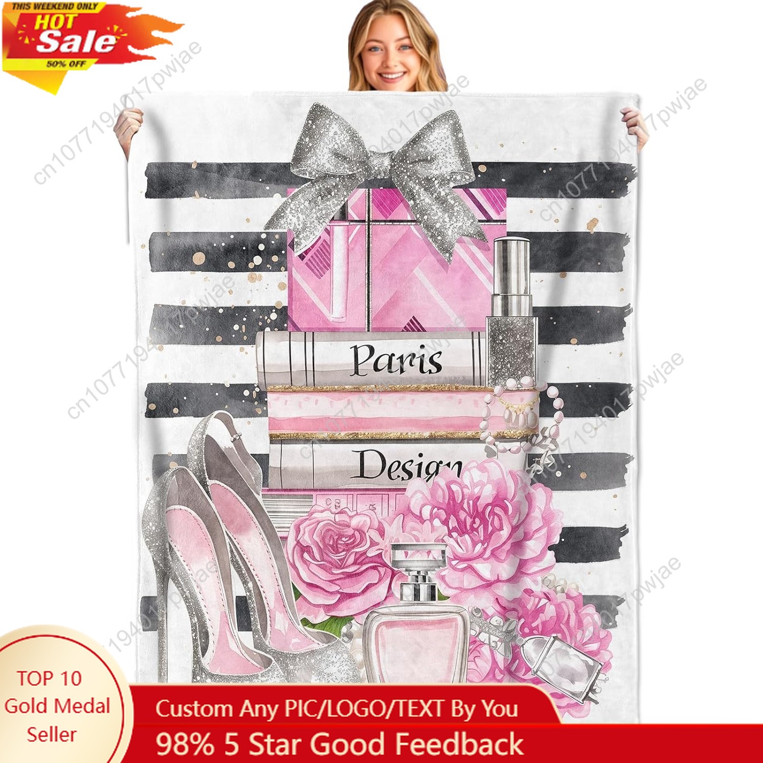 Paris Glam Throw Blanket Soft  - đánh giá và giá Home Textiles Paris