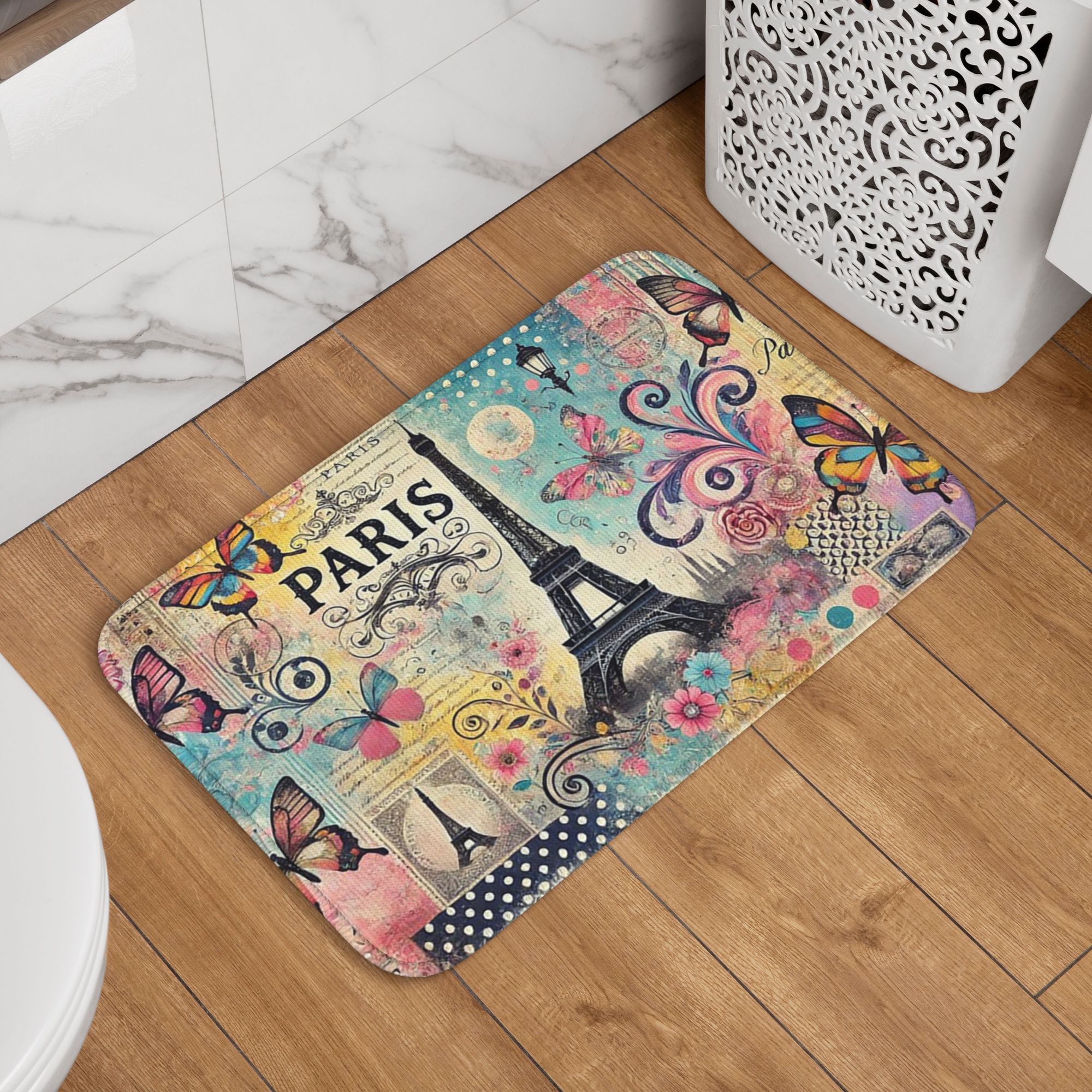 Paris Eiffel Tower art Doormat - đánh giá và giá Home Textiles Paris