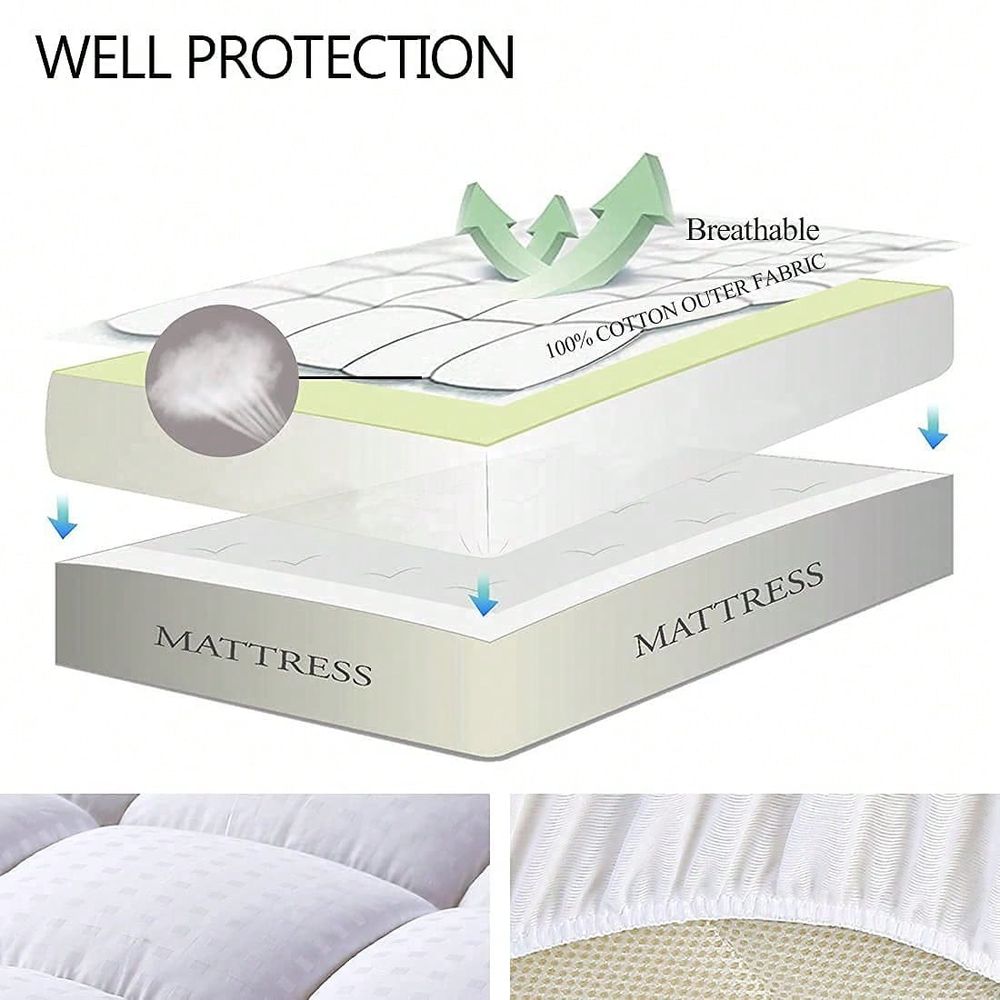 Full Size Mattress Pad Pillow  - đánh giá và giá Mattress Pad Topper