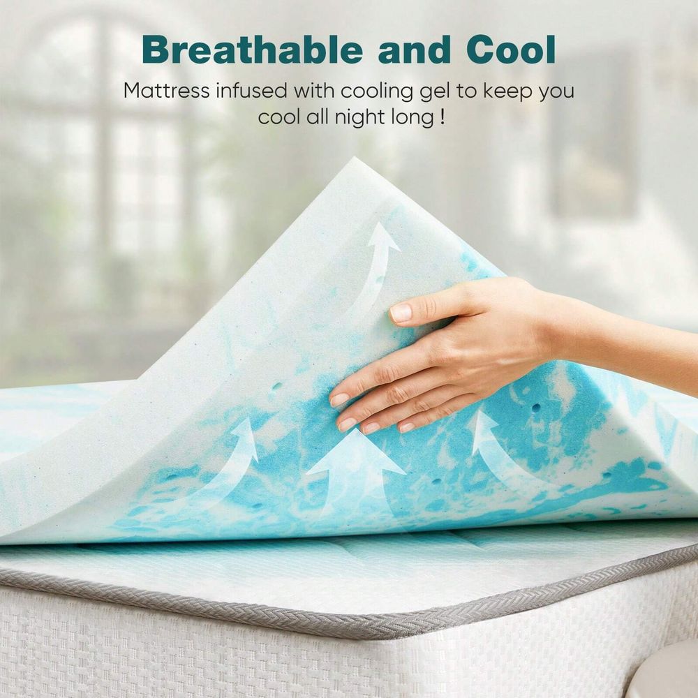 Memory Foam Mattress Topper 2  - đánh giá và giá Mattress Pad Topper