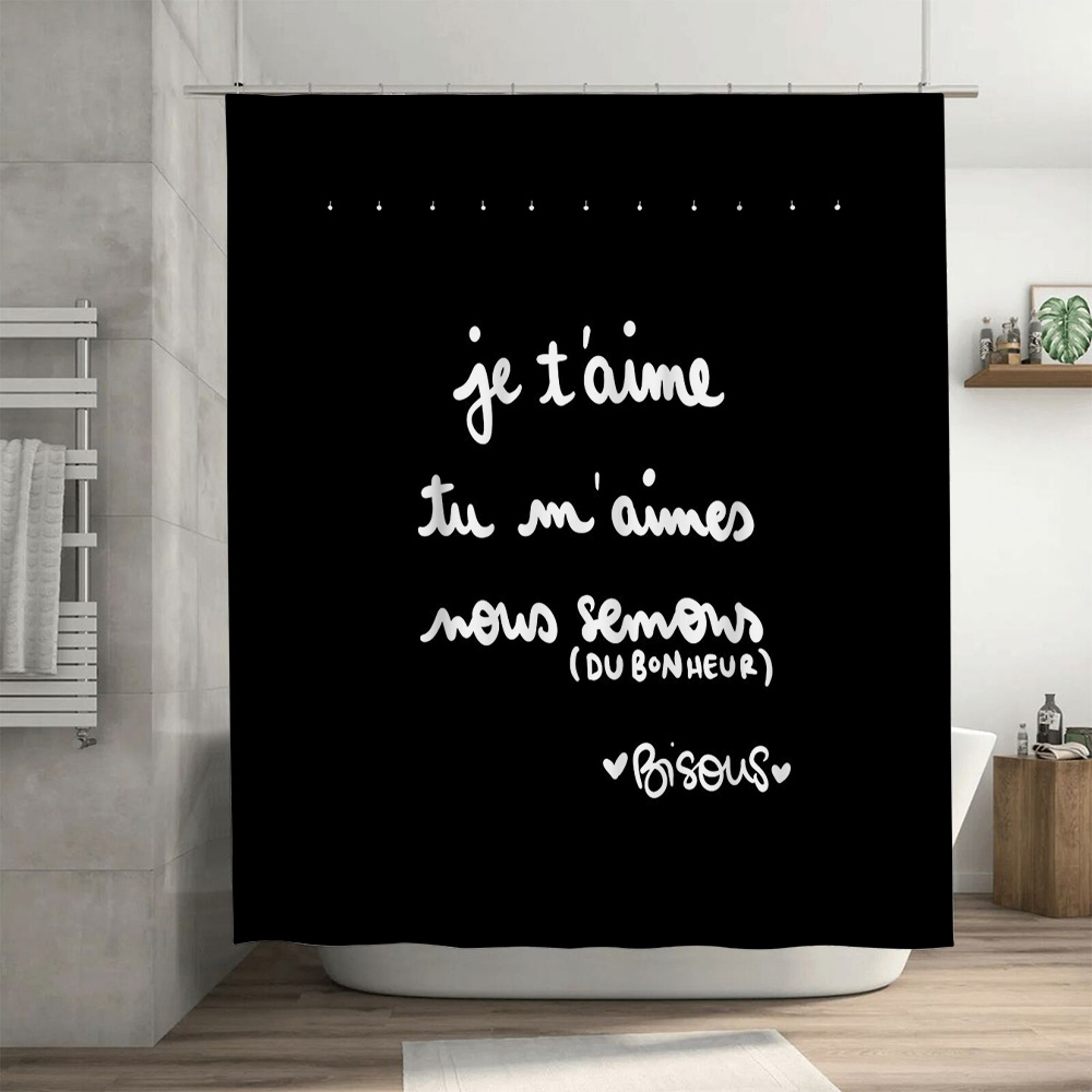 French Love Shower Curtain Rom - đánh giá và giá Home Textiles Paris