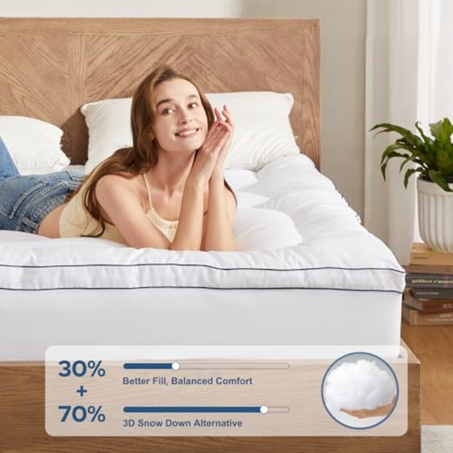 Mattress Topper, Thick Pillow  - đánh giá và giá Mattress Pad Topper