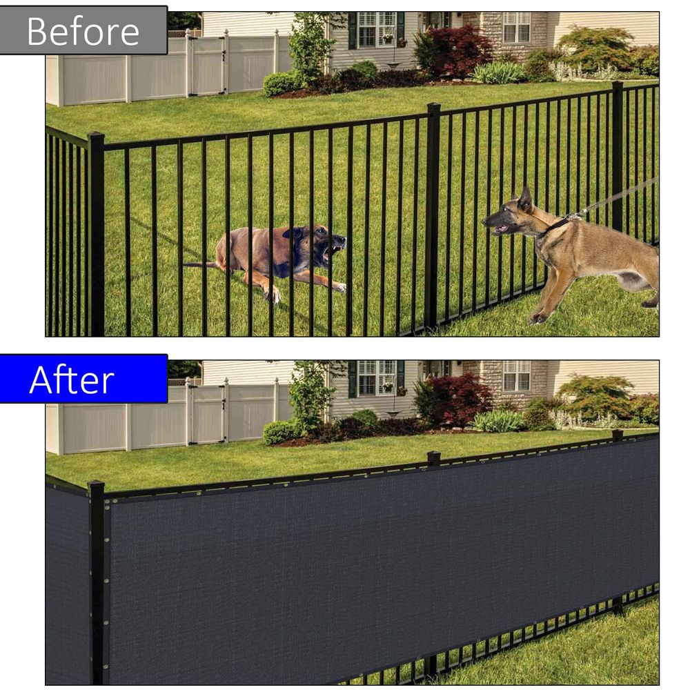 x 100ft Black Privacy Screen F - đánh giá và giá P & C Home Textiles Usa