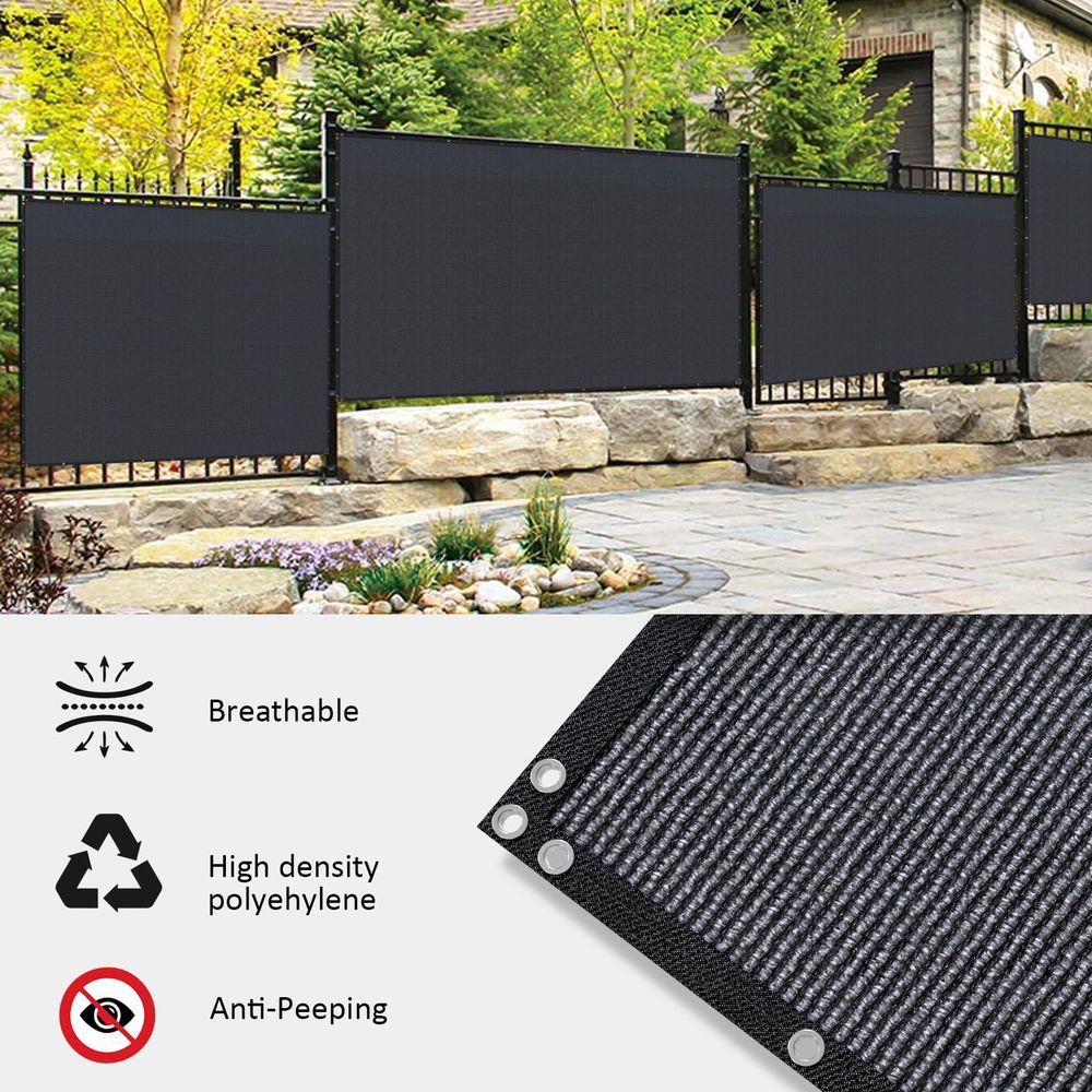 x 100ft Black Privacy Screen F - đánh giá và giá P & C Home Textiles Usa